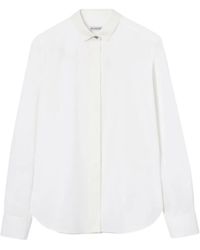 Burberry - Classic-Fit Grosgrain-Trim Cotton Shirt - Lyst