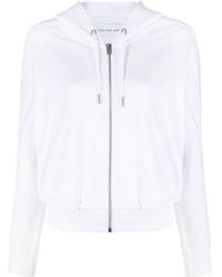 Calvin Klein - Embroidered-logo Zip-up Hoodie - Lyst