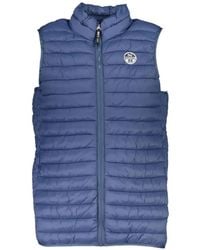 North Sails - Gesteppte Weste Mit Logo-Patch - Lyst