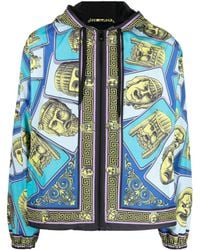 Versace - Zip-up Printed Jacket - Lyst