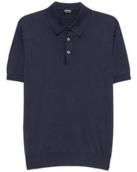 ZEGNA - Reguther Fit 18 Gauge Polo With Short Sleeves - Lyst