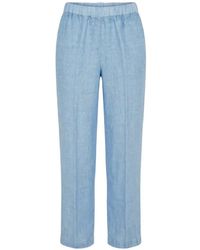 120% Lino - Elasticated Linen Trousers - Lyst