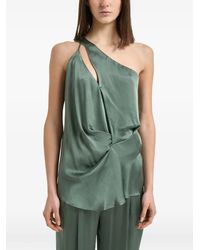 Semicouture - One-Shoulder-Top mit Cut-Out - Lyst