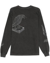 Neighborhood Ls-1 Distorted Logo Long Sleeve T-Shirt in Black for