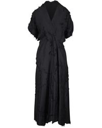 Zero + Maria Cornejo - Fil Coupé V-Neck Dress - Lyst