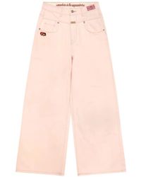 Aape By A Bathing Ape - Embroidered Wide-Leg Trousers - Lyst