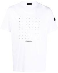 Moncler - T-shirt Met Grafische Print - Lyst