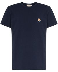 Maison Kitsuné - T-shirt en coton à patch renard - Lyst