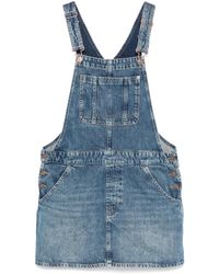 7 For All Mankind - Salopette Denim - Lyst