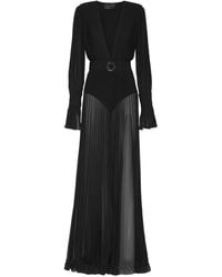 Philipp Plein - Chiffon Long Dress - Lyst