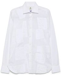 Junya Watanabe - Camisa Con Diseño Patchwork - Lyst