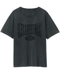 Alexander Wang - Katoenen T-Shirt Met Logoprint - Lyst
