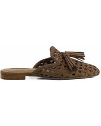Corina - Woven Tassel-Detail Mules - Lyst