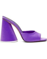 The Attico - Cone-heel Open-toe Mules - Lyst