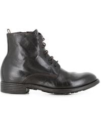 Officine Creative - Calixte Lace-Up Leather Ankle Boots - Lyst