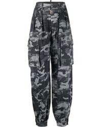 DSquared² - Camouflage-Print Cargo Trousers - Lyst
