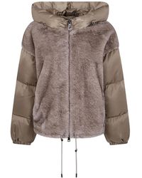 Betta Corradi - Jack Met Capuchon En Vlak Met Textuur - Lyst