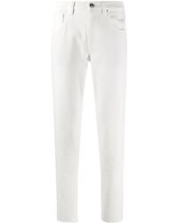 Brunello Cucinelli Vaqueros capri de talle alto - Blanco