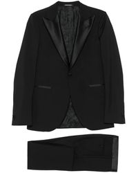 Emporio Armani - Satin-Trim Peak-Lapel Suit - Lyst