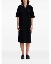 Fred Perry - Logo-Embroidered Polo Midi Dress - Lyst