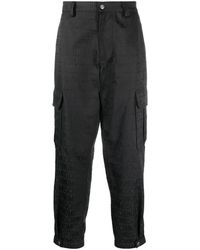 Moschino - Logo-Print Cargo Trousers - Lyst