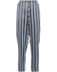 forte_forte - Striped Tapered Trousers - Lyst