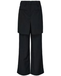 Club21 Collection - Lila Layered-Design Trousers - Lyst