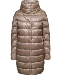 Herno - Dora Funnel Neck Padded Down Coat - Lyst