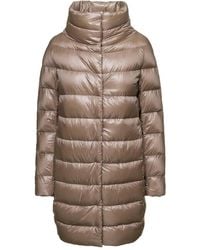 Herno - Dora Gewatteerde Donsjas Met Trechterhals - Lyst