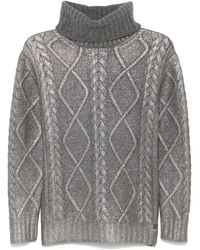 Herno - Lamé-Effect Sweater - Lyst