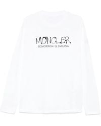 Moncler - T-Shirt Met Lange Mouwen - Lyst