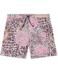 Gcds - Floral-Print Swim Shorts - Lyst
