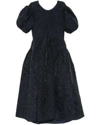 Cecilie Bahnsen - Open-Back Puff-Sleeve Midi Dress - Lyst
