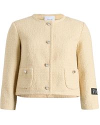 Patou - ノーカラー ツイードジャケット - Lyst
