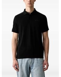 KARL LAGERFELD - Polo À Logo Imprimé Et Détail De Galon - Lyst