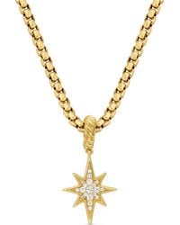 David Yurman - 18Kt North Star Amulet Diamond Pendant (15Mm) - Lyst
