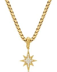 David Yurman - Pendentif North Star En 18Ct Pavé De Diamants (15 Mm) - Lyst