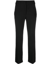 Peserico - High-Waist Straight-Leg Trousers - Lyst