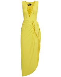 ‎Taller Marmo - Grand Sahara Lace-Up Swimsuit And Pareo Set - Lyst