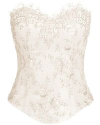 ALEXIA & ANTONIA - Embellished Lace Corset - Lyst