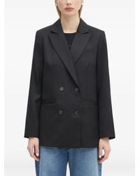 A.P.C. - Lucy Double-Breasted Wool Blazer - Lyst