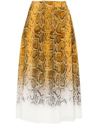 Max Mara - Orche Pleated Midi Skirt - Lyst