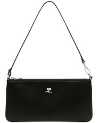 Courreges - Logo-Plaque Zipped Pouch - Lyst