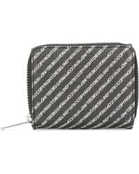 DIESEL - Logo-Print Bi-Fold Zipped Wallet - Lyst