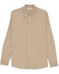 AURALEE - Tussah High-Gauge Silk Cardigan - Lyst
