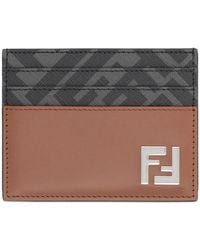 Fendi - Tarjetero Cuadrado Con Logo Ff - Lyst
