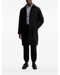 ARMANI EXCHANGE - Buttoned Coat - Lyst