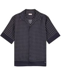 Fursac - Geometric-Pattern Short-Sleeve Shirt - Lyst