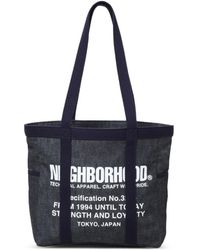 Neighborhood - Sac Cabas En Jean À Logo Imprimé - Lyst