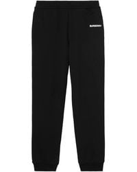 Burberry - Cotton Logo Sweatpants - Lyst